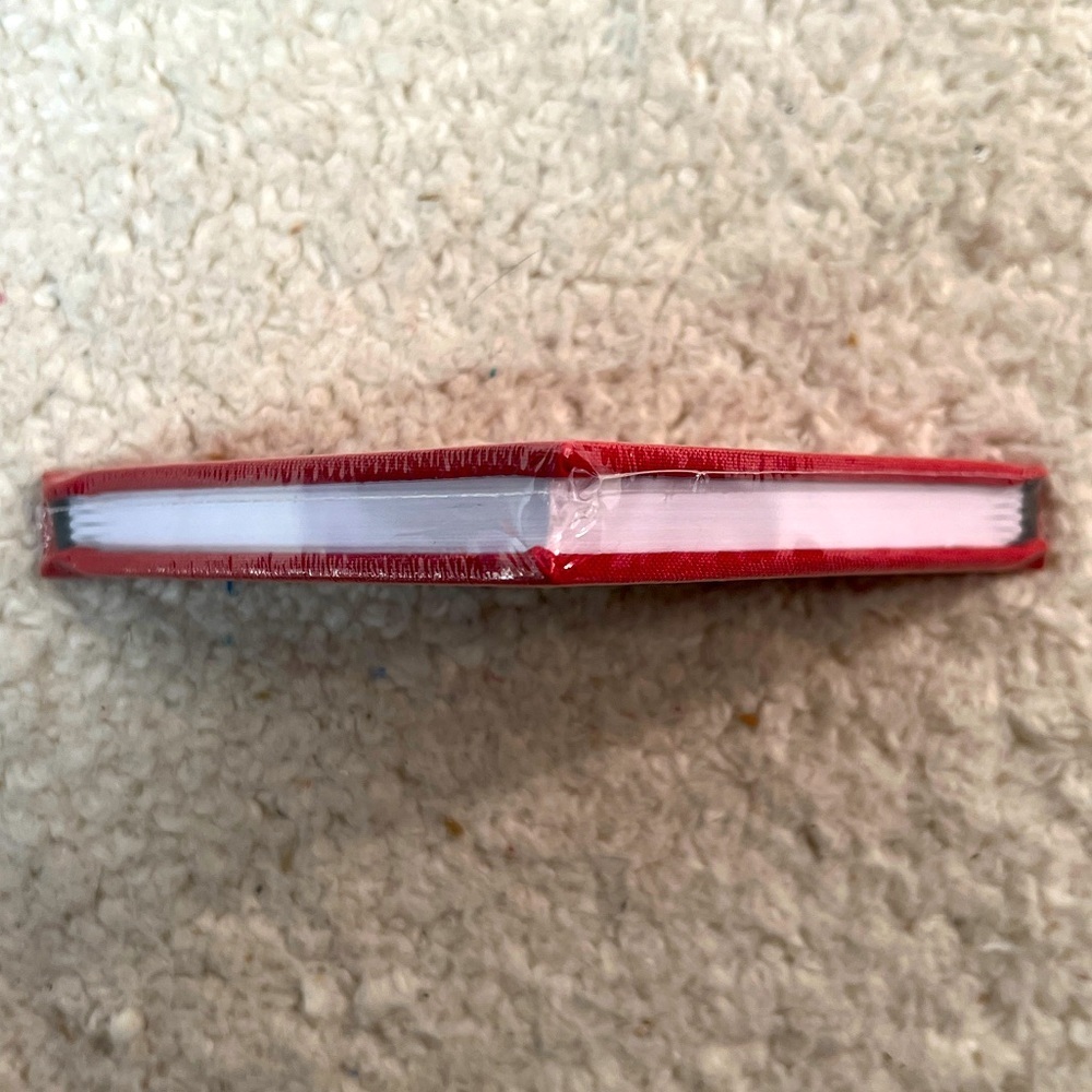 MoMA Museum Red Fabric Covered Triangle Lined Notebook - Picture 4 of 5
